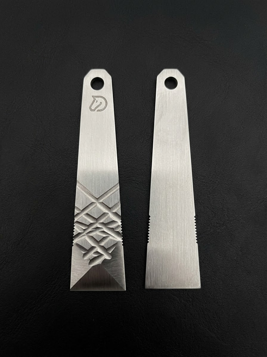 Custom W-2 Tool Steel EDC Pry Bar (60-61 HRC) - Satin Finish