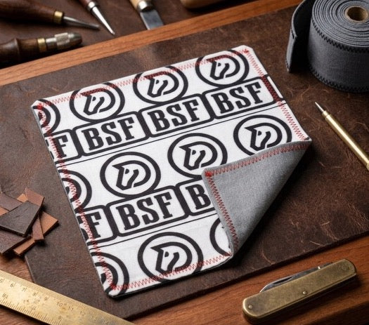 Custom EDC Hanks (8" x 8") –  Burning Stables Forge Red stitch