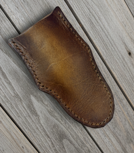 Handcrafted Low country Oyster shucker Leather Sheath