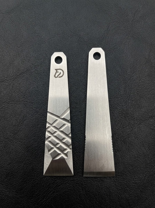 Custom W-2 Tool Steel EDC Pry Bar (60-61 HRC) - Satin Finish